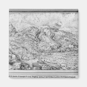 Alpint landskap, 1553 magnet