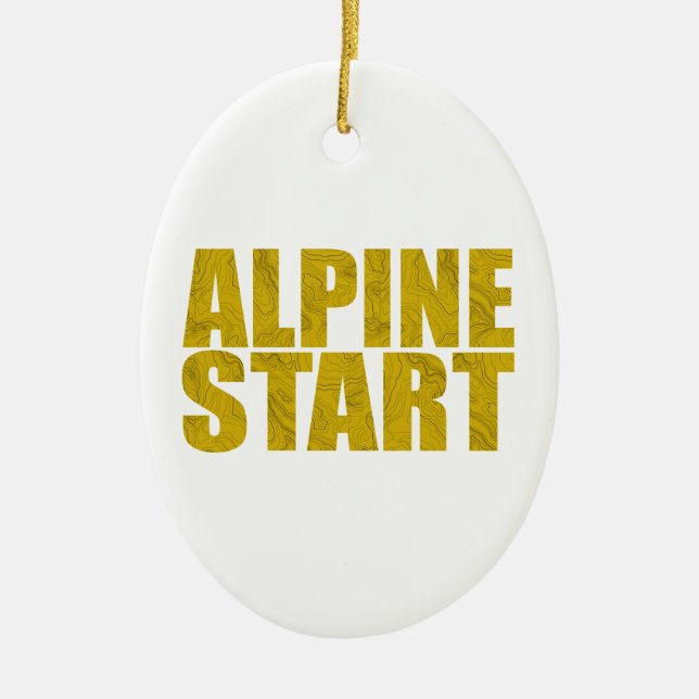 Alpreadstart (Topo) Julgransprydnad Keramik (Framsidan)