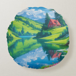 Alpreflektioner - Landtryside Dream Rund Kudde