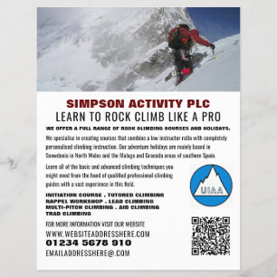 Alpregionen, höjdhöjnings- och klätteranvändning reklamblad