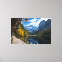 Alpregionen Sjö Gosauseen Sjö Österrike