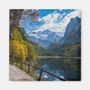 Alpregionen Sjö Gosauseen Sjö Österrike Magnet