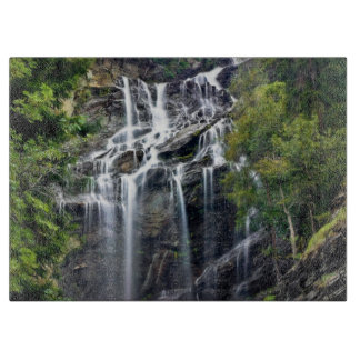 Alps Mountain Top Waterfall