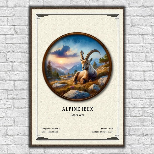 Alpstenbock Zoologi Serie Poster (Skapare uppladdad)