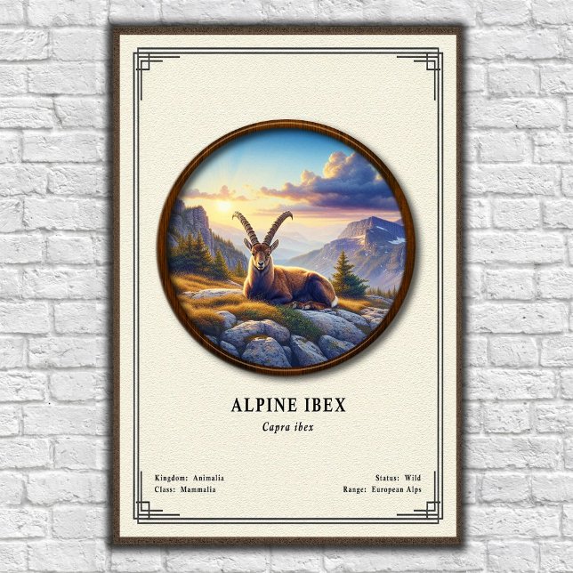 Alpstenbock Zoologisk Serie Poster (Skapare uppladdad)