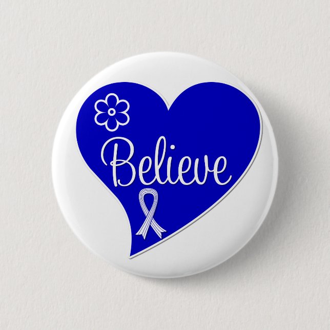 ALS Amyotrofisk Lateral skleros Tro Hjärtat Knapp (Framsida)