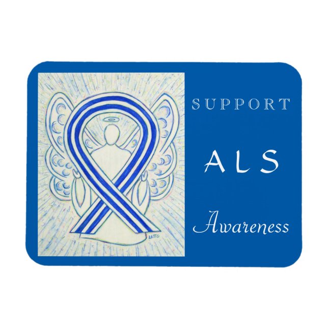 ALS Awareness Angel Anpassningsbar Magnet (Horisontell)