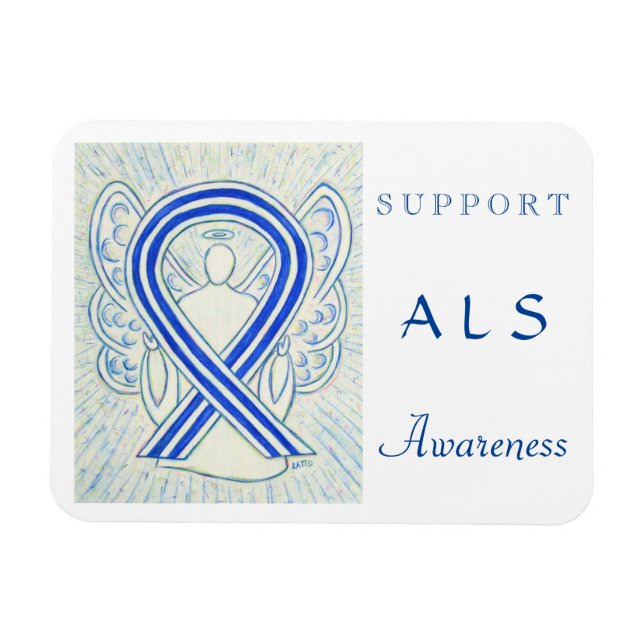 ALS Awareness Angel Anpassningsbar Magnet (Horisontell)
