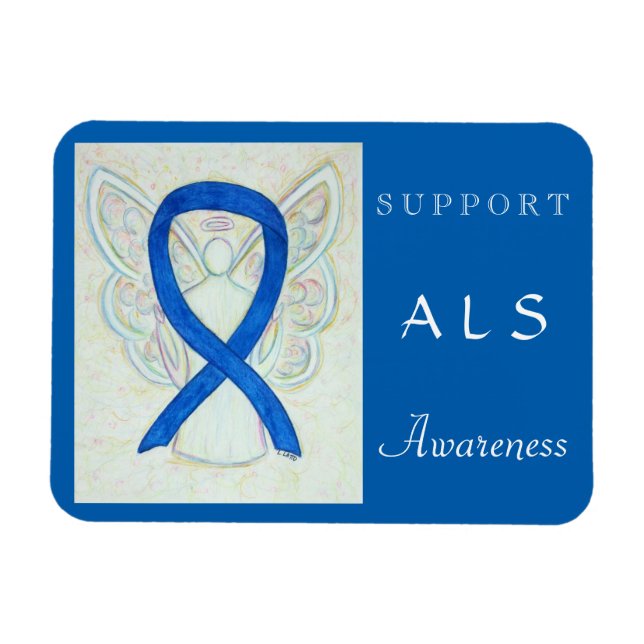 ALS Awareness Angel Anpassningsbar Magnet (Horisontell)