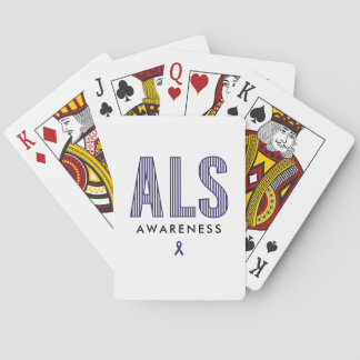 ALS Awareness Blue Ribbon Casinokort