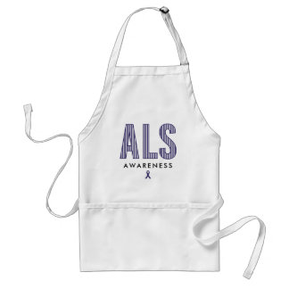 ALS Awareness Blue Ribbon Förkläde