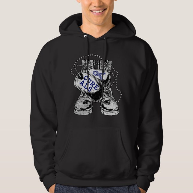 ALS Awareness for Military Veteran  Hoodie (Framsida)