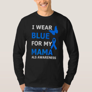 Als Awareness I Bära Blue for My Mamma Ribbon T Shirt