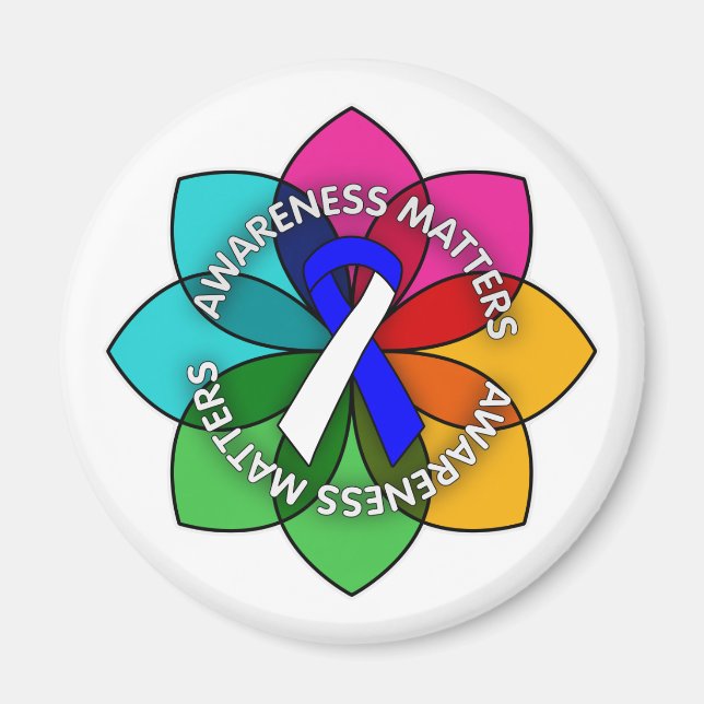 ALS Awareness Matters Petals Magnet (Framsidan)