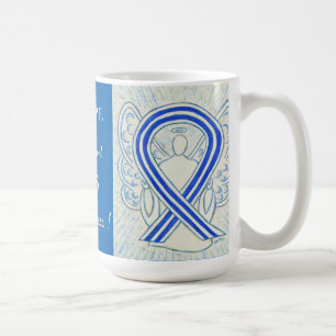 ALS Awareness Ribbon Angel Anpassningsbar Mugg