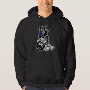 Als Awareness Show Support Kärlek för Firefighter Hoodie