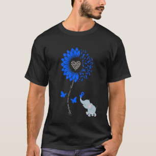ALS Awareness Solros Elephant Butterfly Ribbon T Shirt