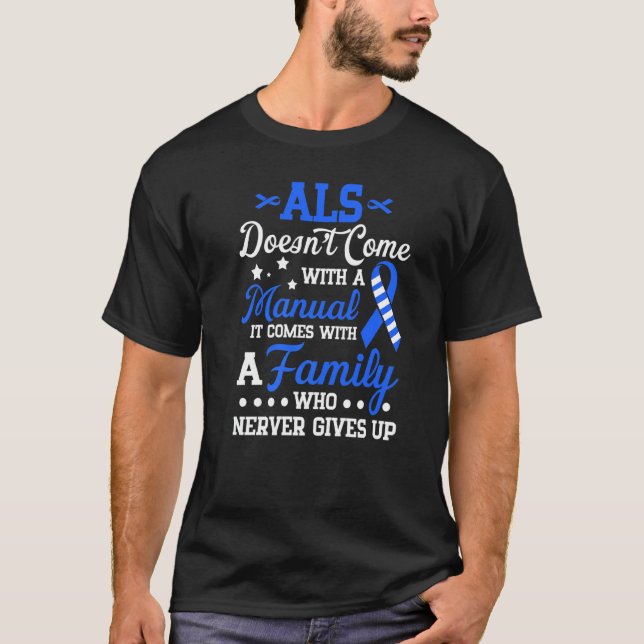 Als Awareness Support Als Fighter Als Warrior Als T Shirt (Framsida)