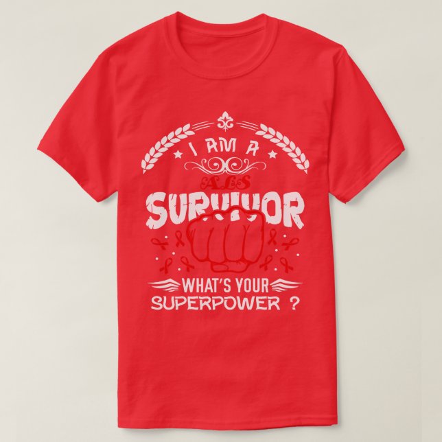 ALS Awareness Survivor Whyour Superpower in the T Shirt (Design framsida)