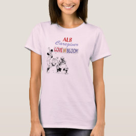 ALS Caregiver vintage-inspirerad ringsignal Tee
