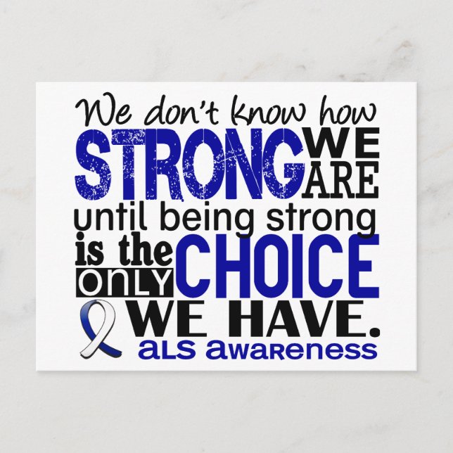 ALS hur starka vi är Vykort (Framsida)