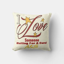 ALS Kärlek Dekorativ kudde 20 tum x 20 tum