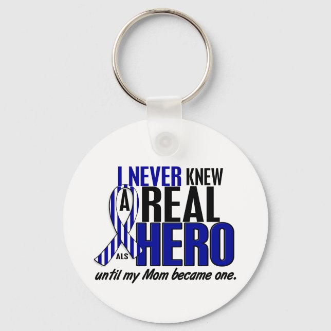 ALS Knew A Hero 2 Mamma Nyckelring (Framsida)
