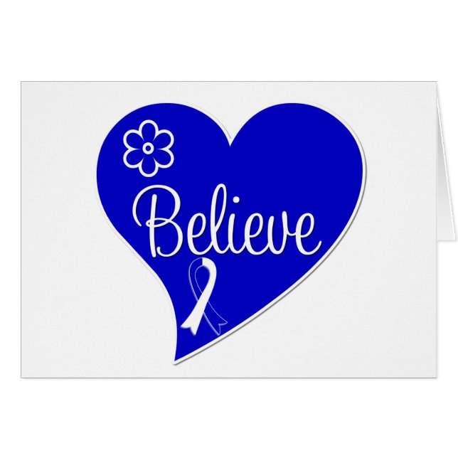 ALS Lou Gehrig Disease Tro Heart Hälsningskort (Framsidan Horizontal)