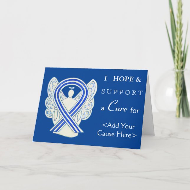 ALS-medvetande Ribbon Angel Art Greeting Cards Kort (Framsida)