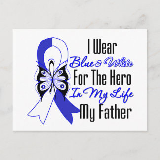 ALS Ribbon Hero i mitt liv Mitt Far Vykort