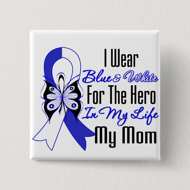 ALS Ribbon Hero i mitt liv Mitt Mamma Knapp (Framsida)