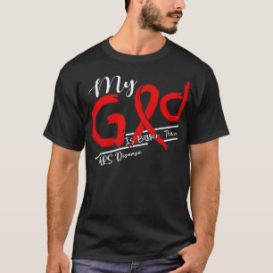 ALS Sjukdomsmedvetenhet min Gud är starkare i dett T Shirt