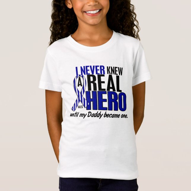 ALS visste aldrig en pappa för hjälte 2 T Shirt (Framsida)