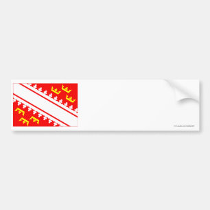 Alsace flagga bildekal
