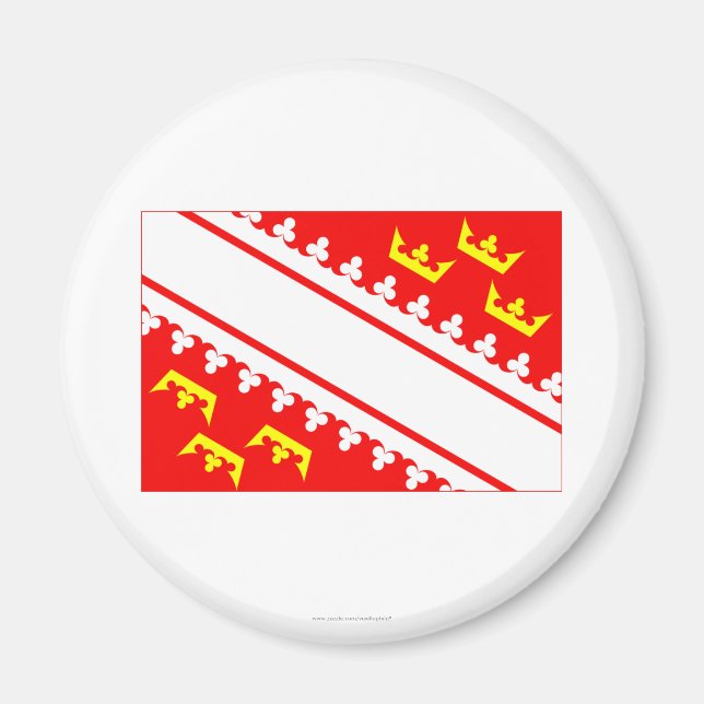 Alsace flagga magnet (Framsidan)