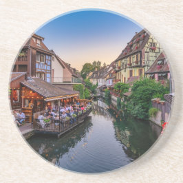 Alsace Frankrike Blomma Vatten Kanal       Underlägg