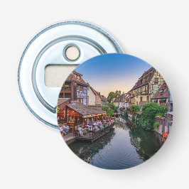 Alsace Frankrike Flower Vatten-kanalen Flasköppnare