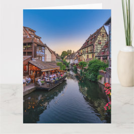 Alsace Frankrike Flower Vatten-kanalen Kort