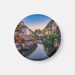 Alsace Frankrike Flower Vatten-kanalen Magnet