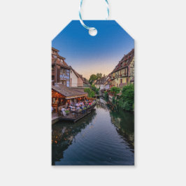 Alsace Frankrike Flower Vatten-kanalen Presentetikett