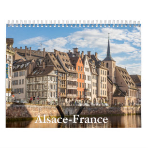 Alsace-Frankrike-kalender Kalender