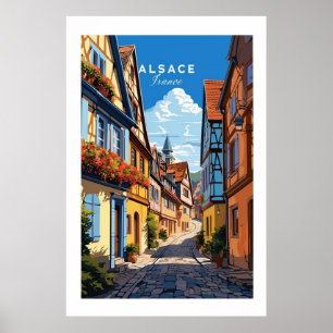 Alsace Frankrike Poster