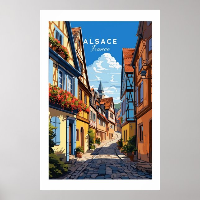 Alsace Frankrike Poster (Framsidan)