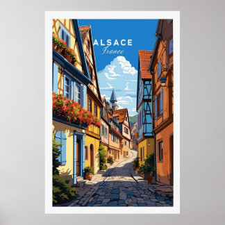 Alsace Frankrike Poster