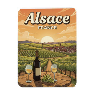 Alsace Frankrike Resa Magnet