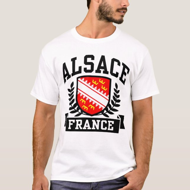 Alsace Frankrike Tee (Framsida)