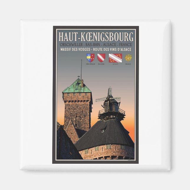 Alsace - Haut Koenigsbourg Magnet (Framsidan)