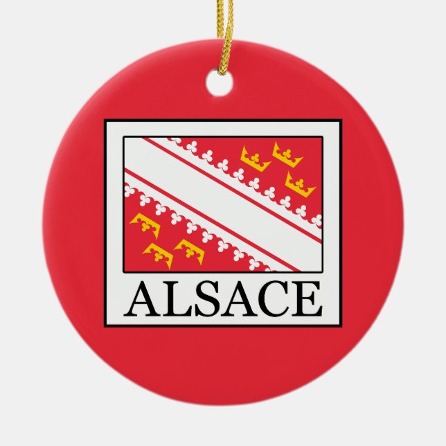 Alsace Julgransprydnad Keramik (Framsidan)