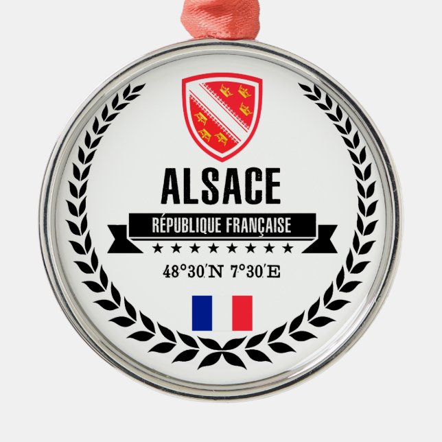 Alsace Julgransprydnad Metall (Framsidan)