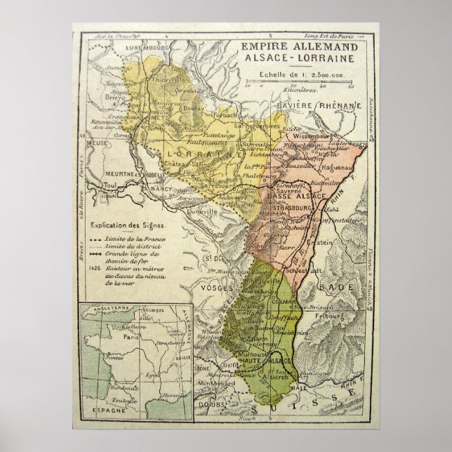 Alsace-Lorraine Poster (Framsidan)